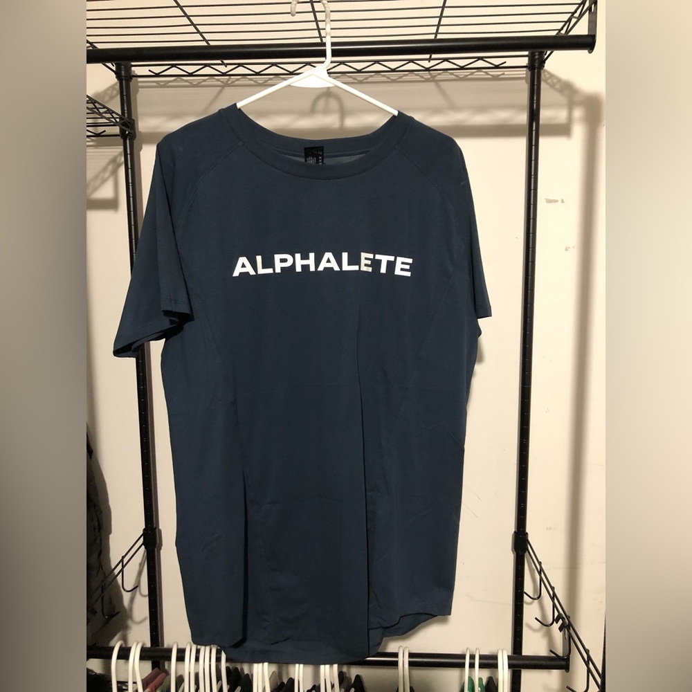 Alphalete Performance Tee Navy Size Large